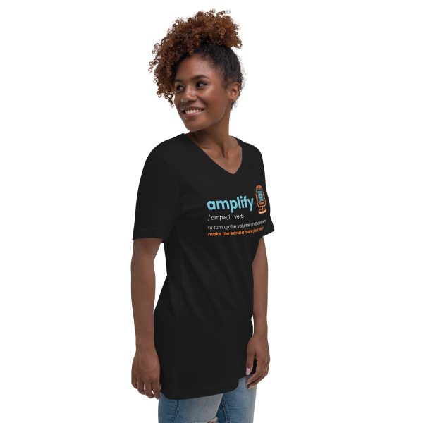 Amplify Definition Message Tee (Unisex V-Neck, Short Sleeve) - Image 3